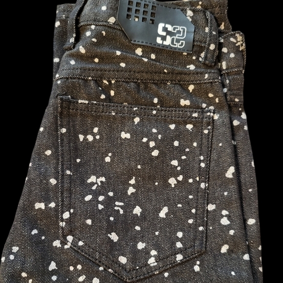 NWT Sacred Crown size 12 slim Black Premium black with Grey splatter paint - Picture 15 of 16